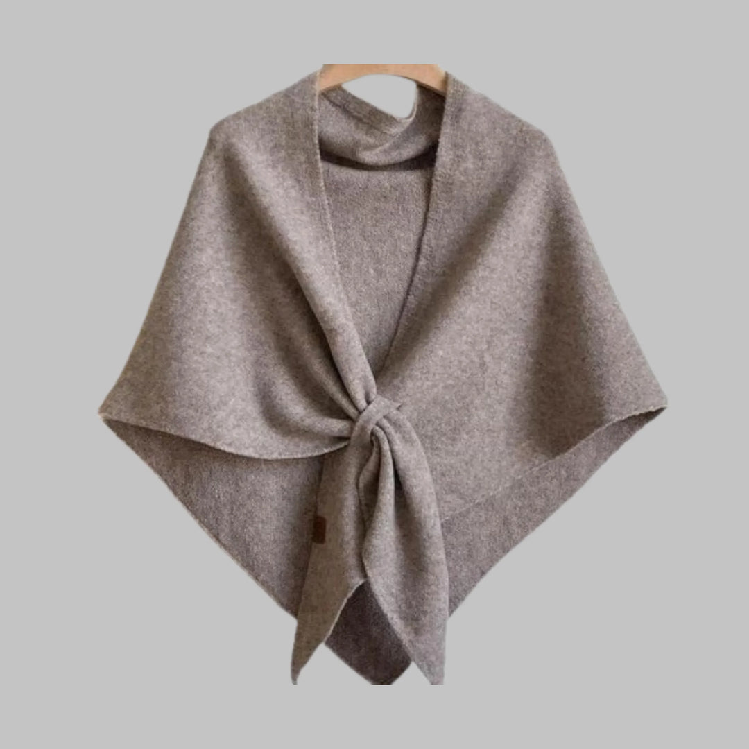 Trendy women's striped triangle shawl, a chic fashion accessory perfect for layering.