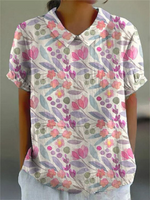 Floral Print White