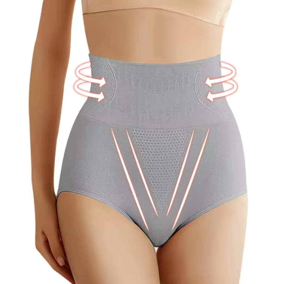 Comfortable women's high-waist tummy control underwear, perfect for daily shaping & support.