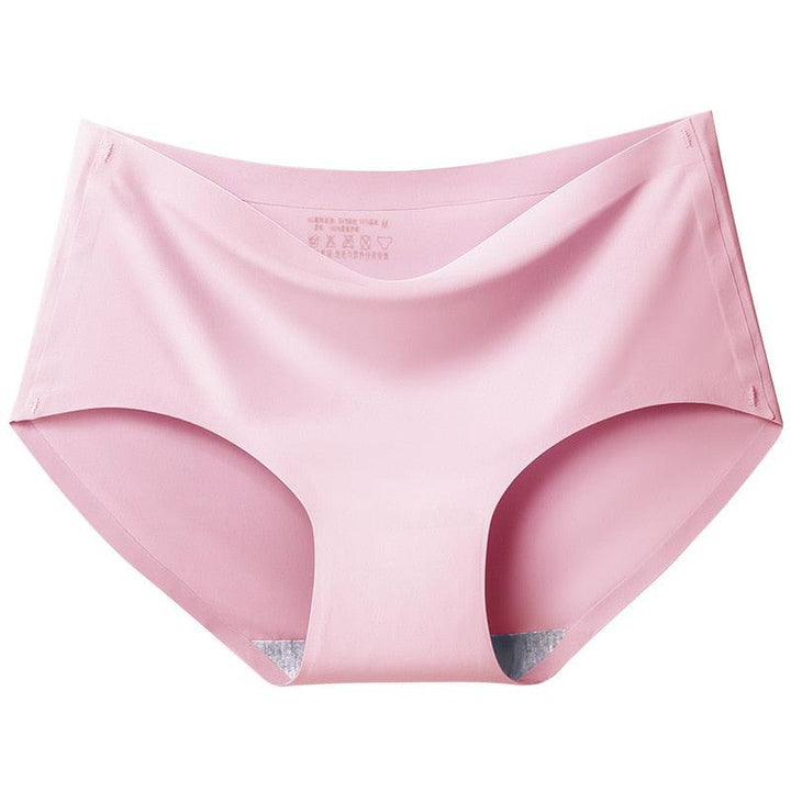 "Women's seamless high-waist underwear in soft beige with invisible fit and supportive design for ultimate comfort."