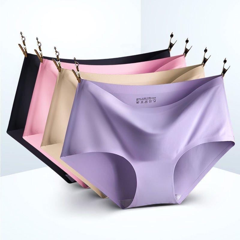 "Women's seamless high-waist underwear in soft beige with invisible fit and supportive design for ultimate comfort."