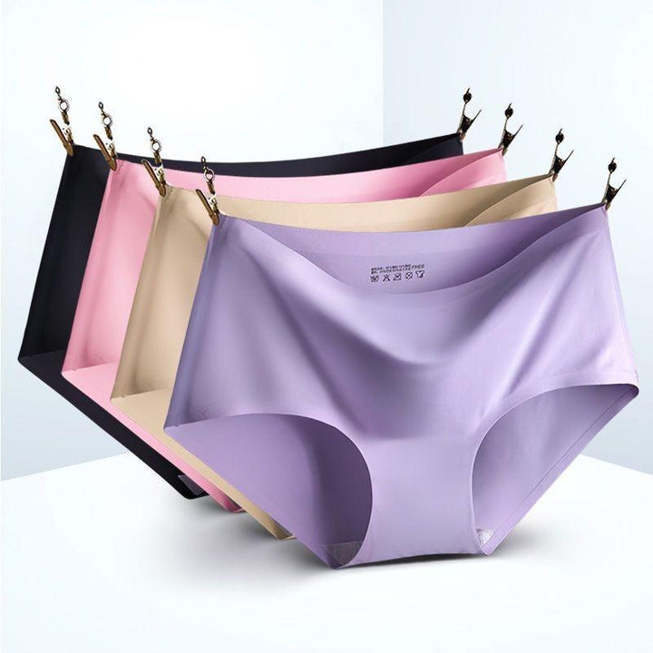 Women's seamless silky briefs 5-pack, sleek design, invisible support, soft fabric, comfortable fit, no visible lines