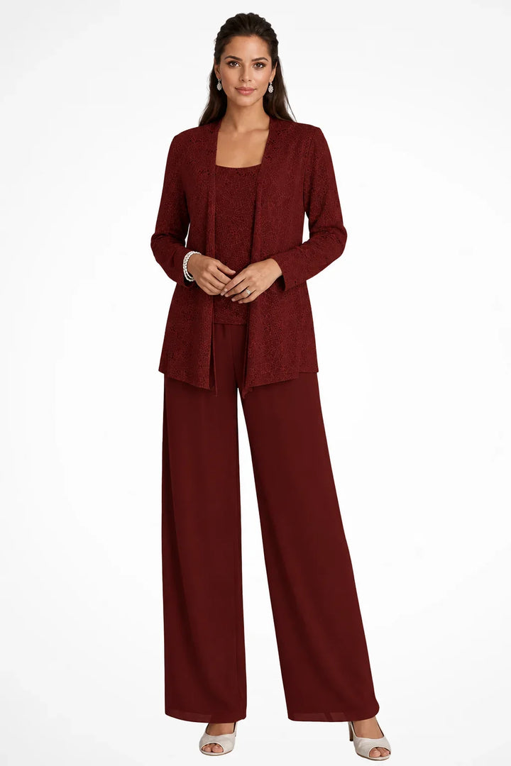 Luxurious sparkling sequin fabric on women's wide leg pant set, perfect for glamorous fashion.