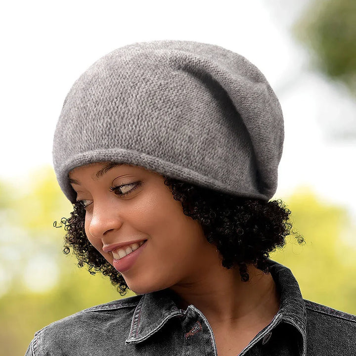 Soft women's slouchy beanie for ultimate comfort, a must-have casual hat for everyday style.