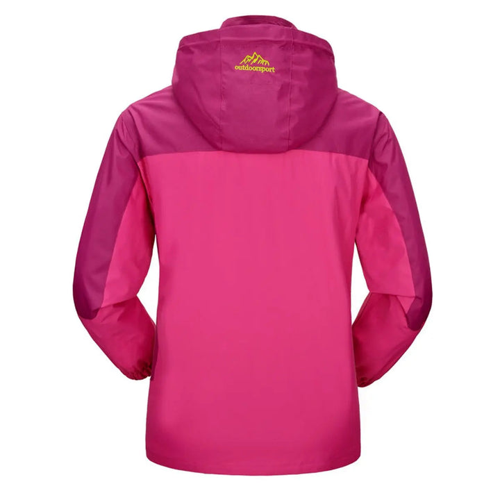 Women's waterproof hooded quilted jacket for outdoor activities. Lightweight, versatile outerwear perfect for hiking & casual wear.