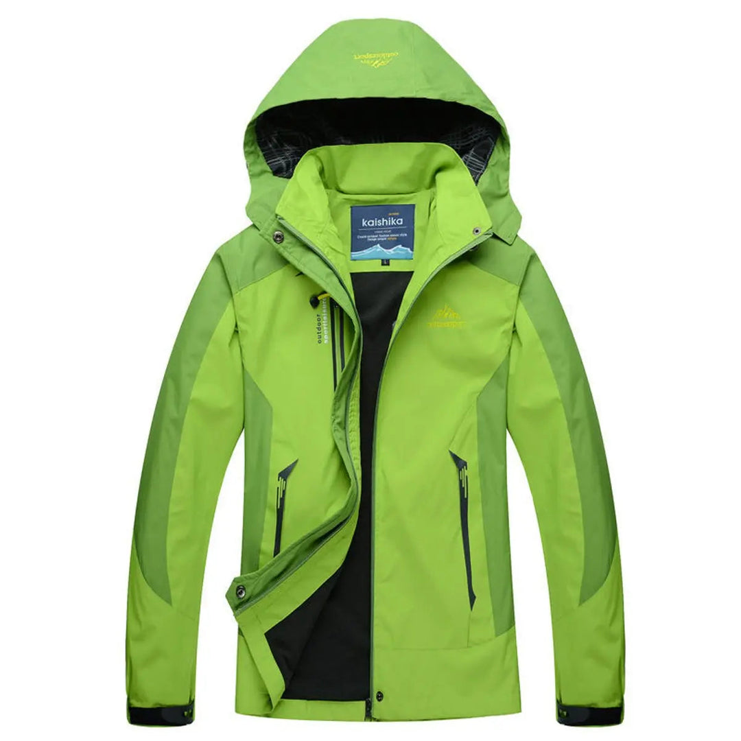 Waterproof quilted jacket for women, hooded and lightweight. Excellent active outerwear for walking, hiking, and outdoor casual use.