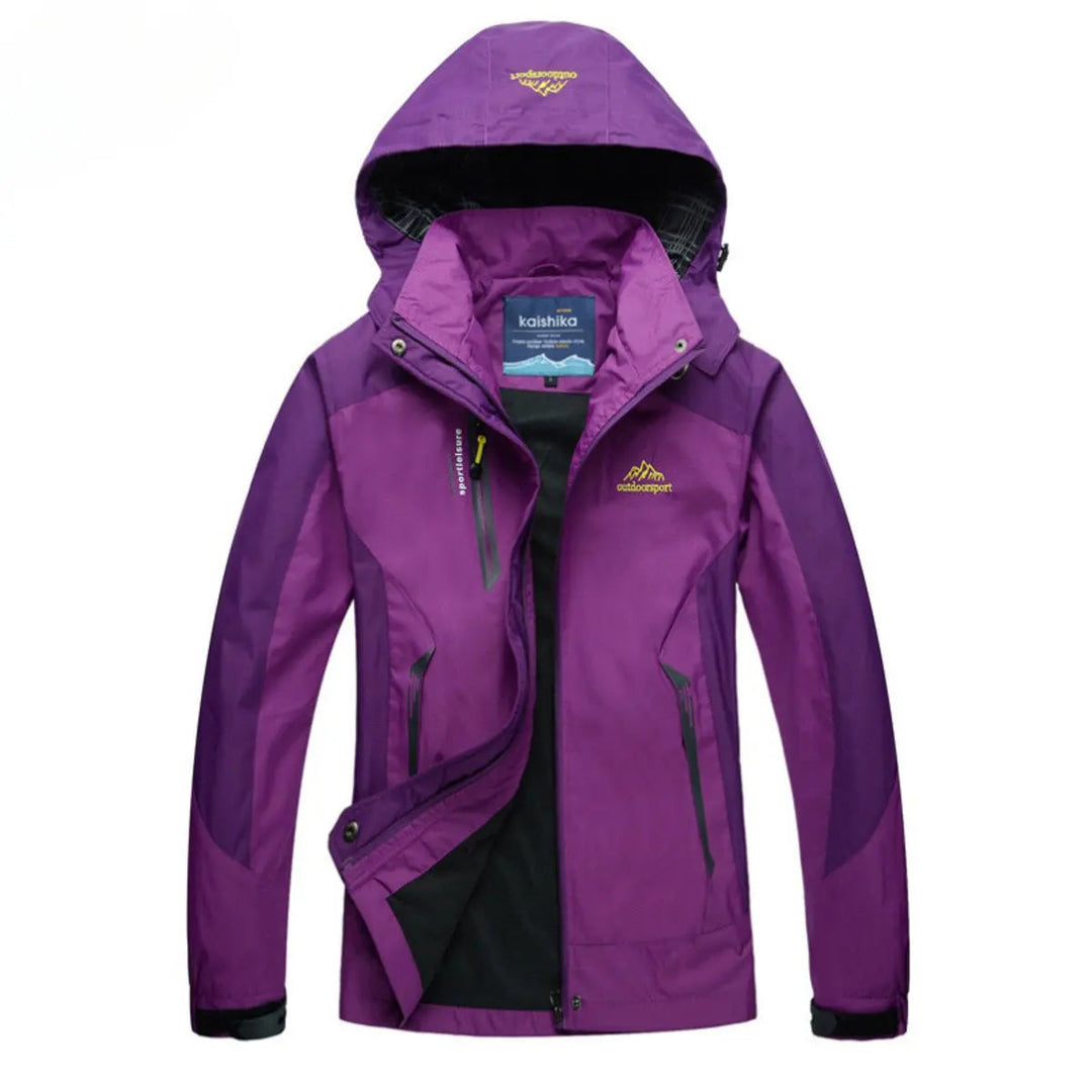Versatile women's waterproof hooded quilted jacket. Lightweight, comfortable outerwear for active outdoor adventures & everyday wear.